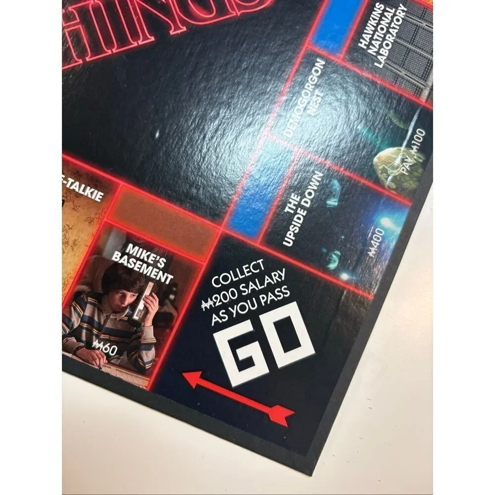 Monopoly Stranger Things Replacement game board